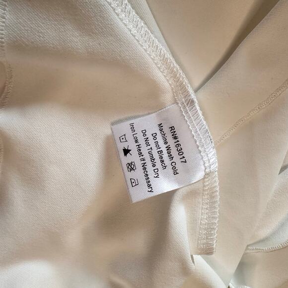 NWT Princess Polly Lolita Wrap Mini Dress White Asymmetrical Gold Buckle Sz 6 US - Picture 11 of 12